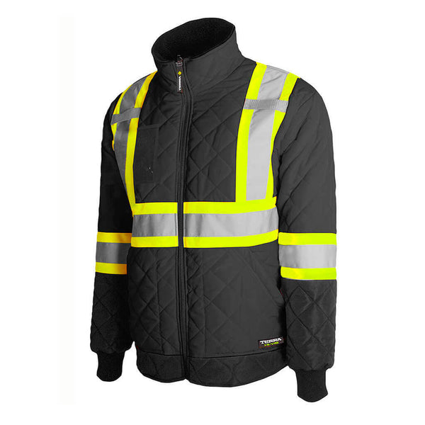 Terra Hi-Vis Lined Freezer Jacket - 116505 – JobSite Workwear