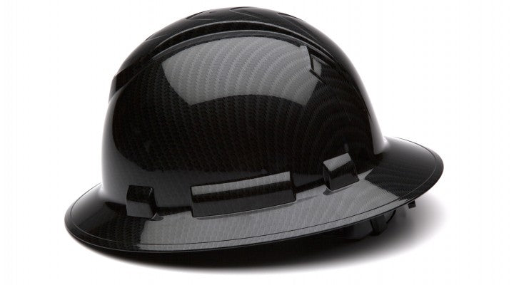 Pyramex Ridgeline Carbon Dipped Full Brim Hard Hat - HP54117S