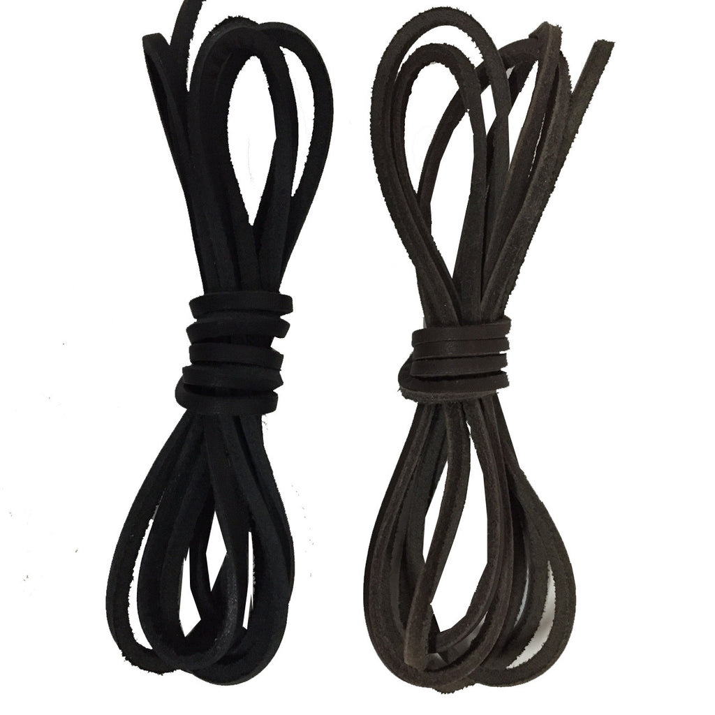 Leather Laces - LLBLK