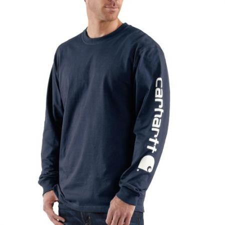 Carhartt Long Sleeve Arm Logo T-Shirt - K231 BLK – JobSite Workwear