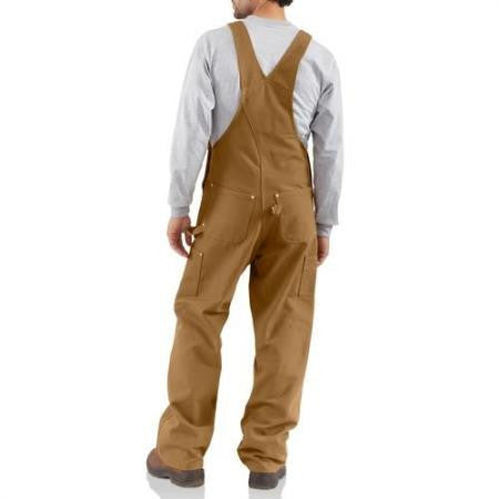 R01 Carhartt Men's Unlined Duck Bibs Carhartt Duck Bib R01