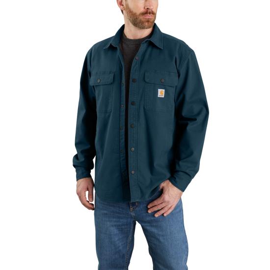 Carhartt Rugged Flex Canvas Fleece Lined Shirt Jac - 105419 – JobSite  Workwear