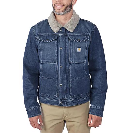 Carhartt Relaxed Fit Denim Sherpa Lined Jacket - 106323