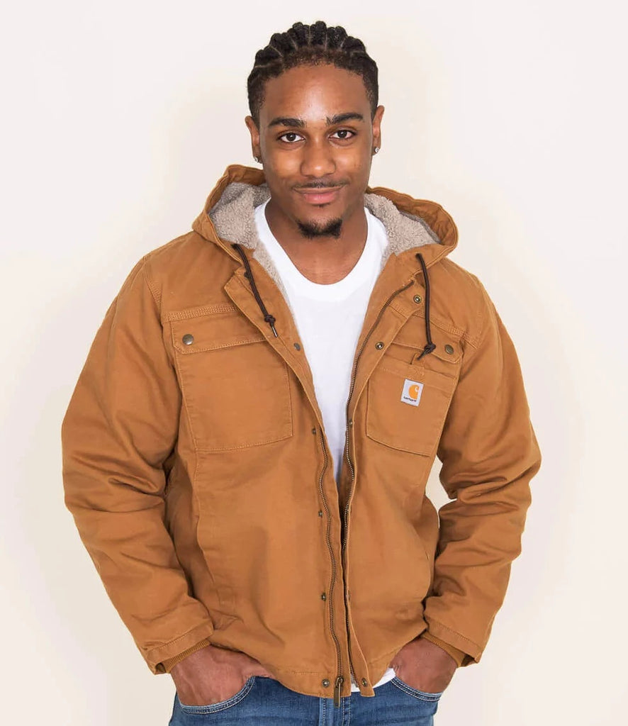 Orange top carhartt jacket