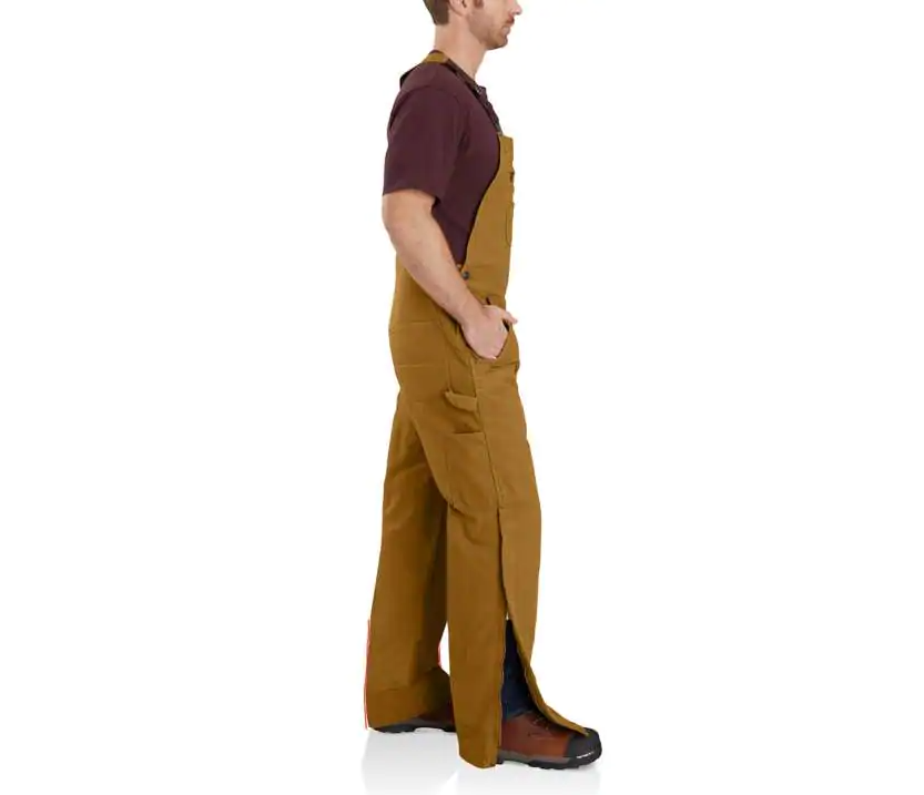 Carhartt duck top overalls quilt lined