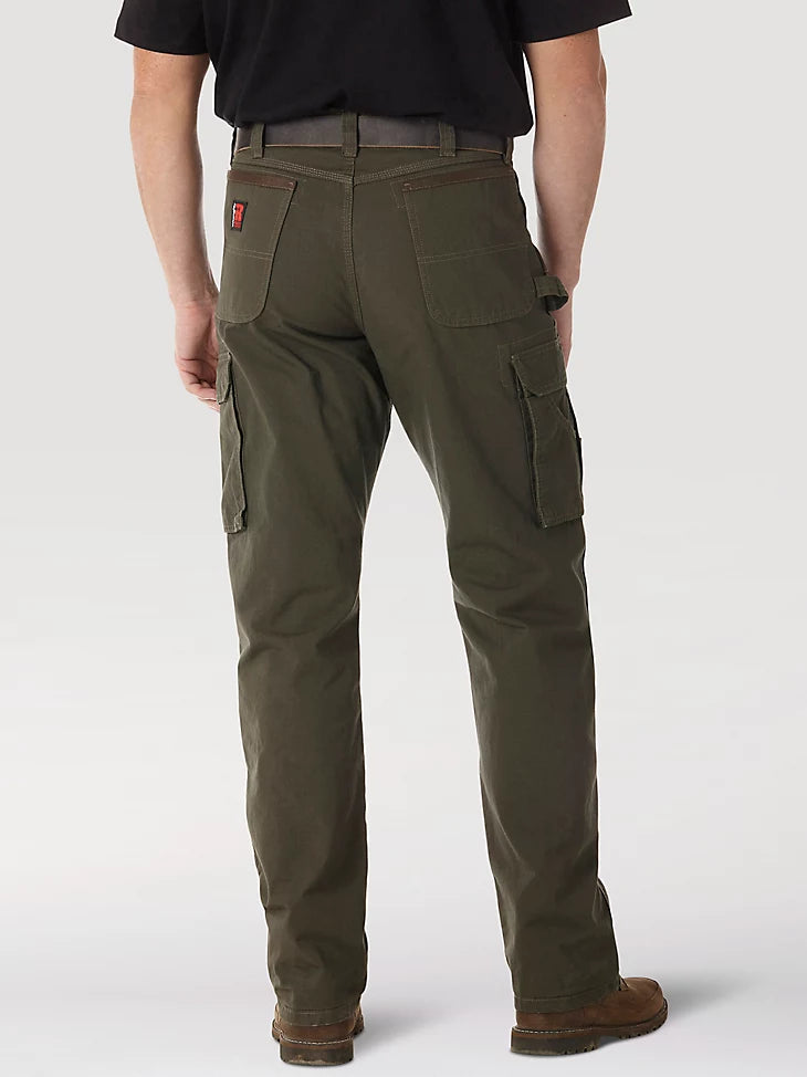 Wrangler Men's Riggs Workwear Ripstop Ranger Cargo Pant - Black - Chaar
