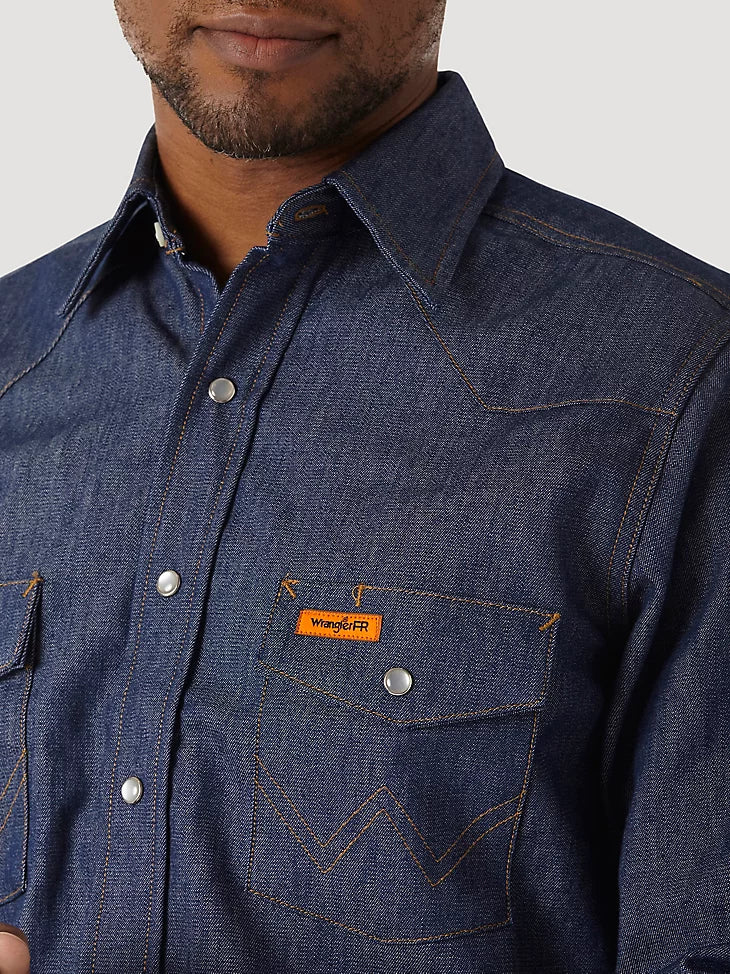 Wrangler FR Snap Denim Work Shirt - FR12127