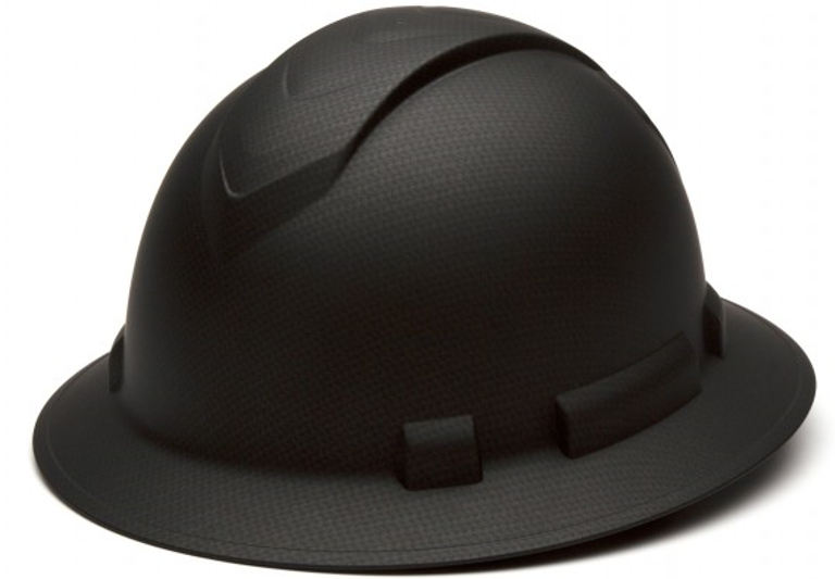 Pyramex Ridgeline Carbon Dipped Full Brim Hard Hat - HP54117
