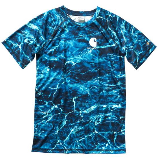 Carhartt Kids Short Sleeve Water Camo Shirt - CA6085