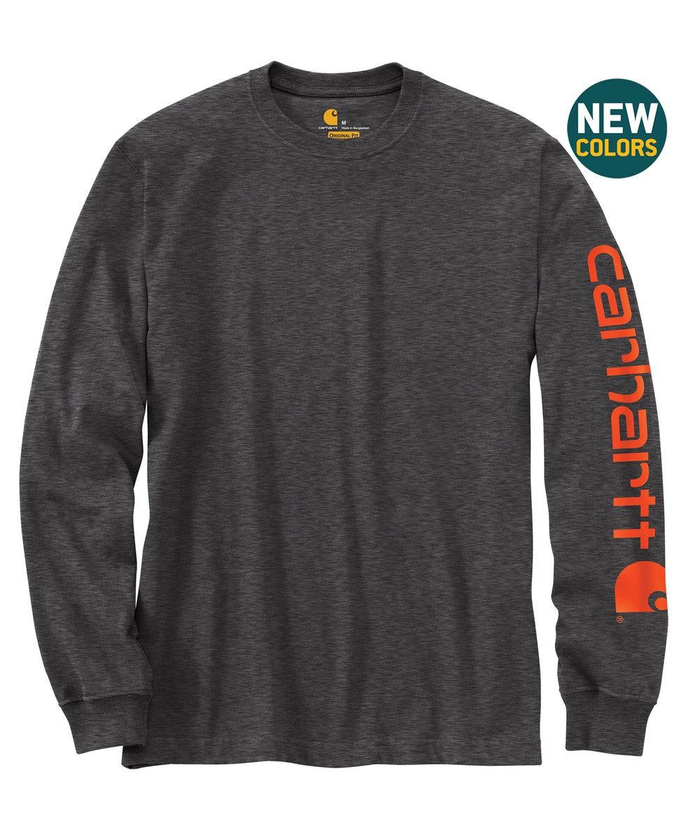 Carhartt Long Sleeve Arm Logo T-Shirt - K231 NVY – JobSite